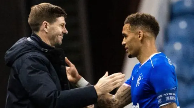 Rangers' Steven Gerrard and James Tavernier