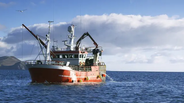 A fishing boat in UK waters