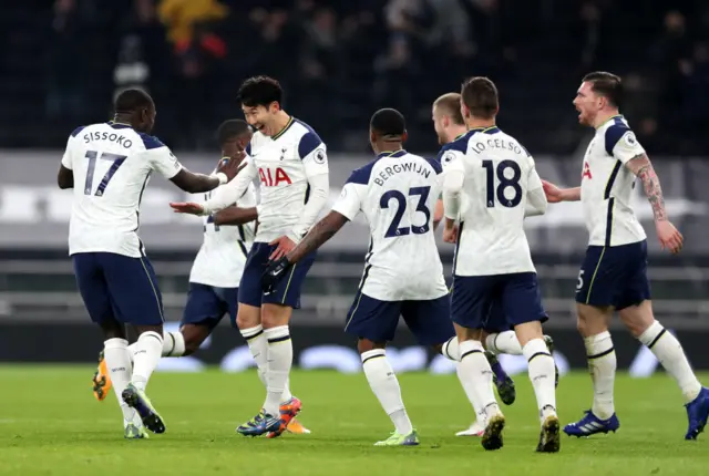 Son Heung-Min scores for Tottenham