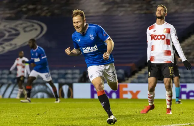 Scott Arfield knocked in the winning goal for Rangers on Thursday