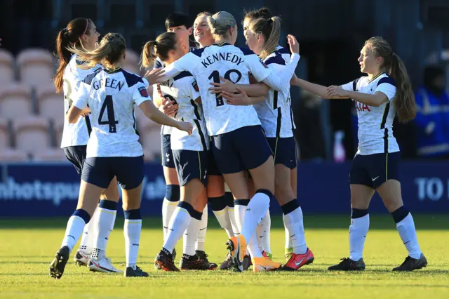 Tottenham celebrate