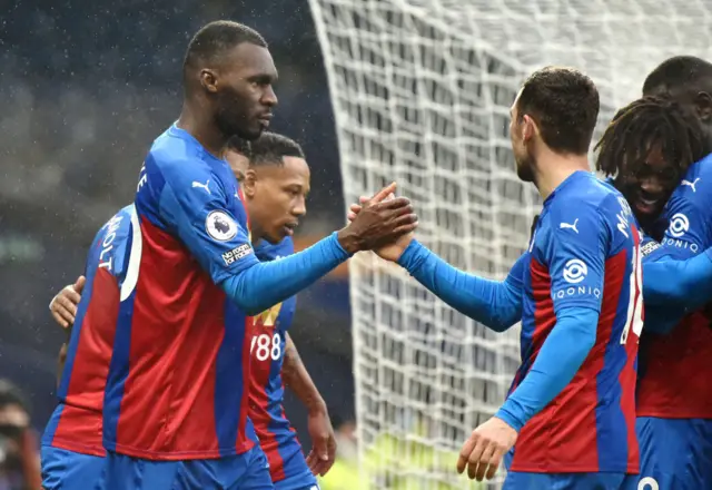 Christian Benteke scores for Crystal Palace