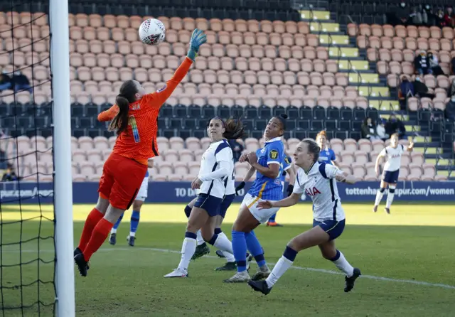 Kerys Harrop scores for Tottenham