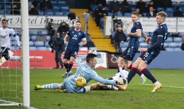 Kemar Roofe scores for Rangers against Ross County