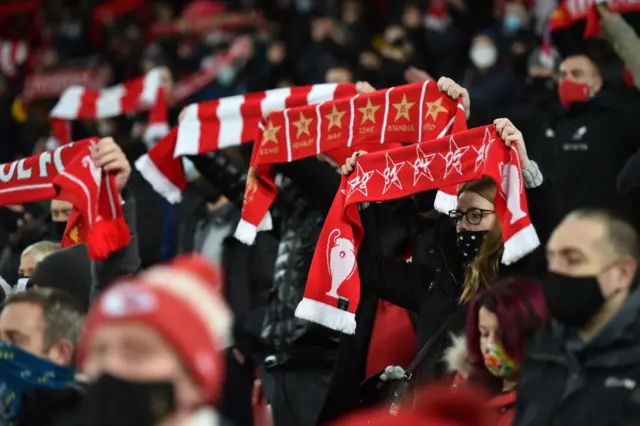 Liverpool fans at Anfield