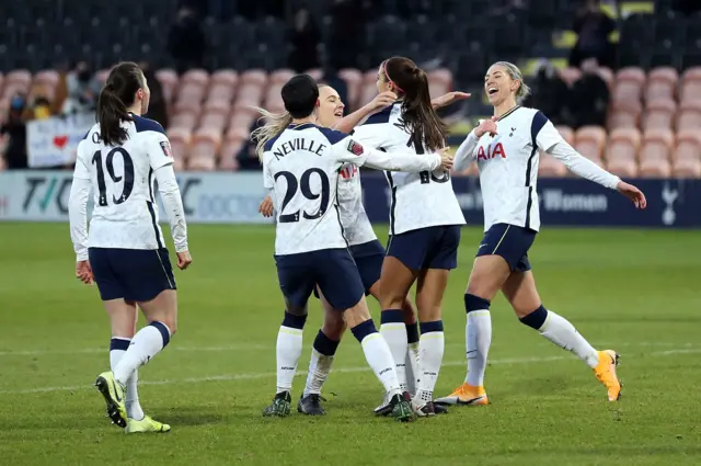 Tottenham celebrate