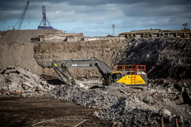 Site being cleared