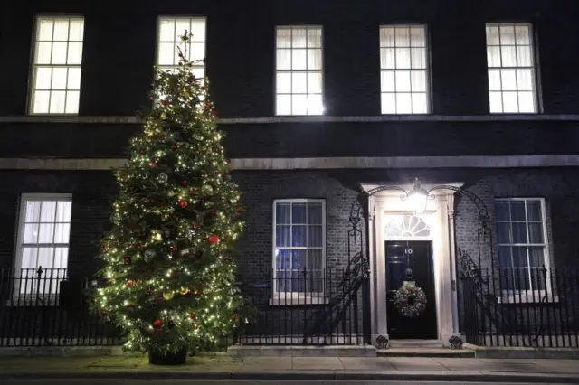 No 10 Downing Street christmas tree