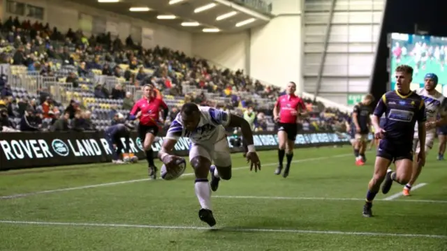 Try being scored in front of fans at Sixways