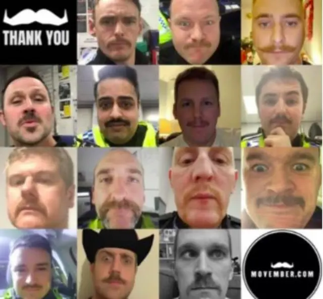 Police with moustaches