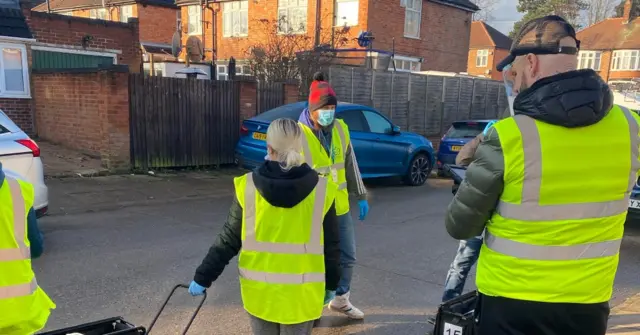 Door-to-door testing team