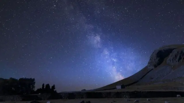 The Milky Way over Norber Ridge in the Yorkshire Dales National Park