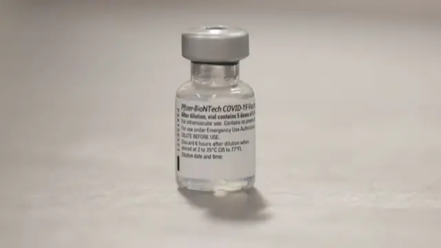 A vial of vaccine