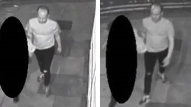 CCTV images of man