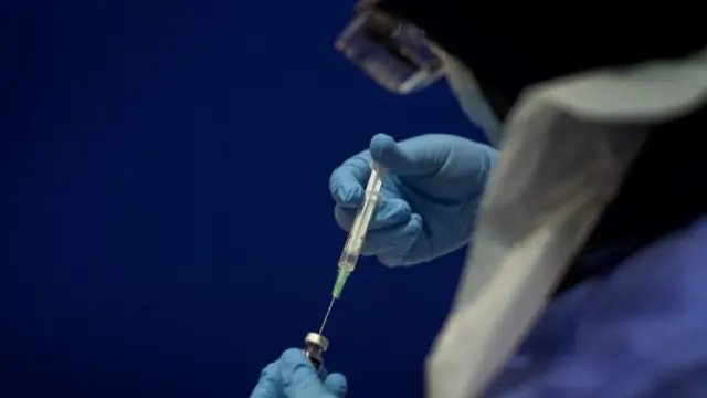 Vaccine being prepared