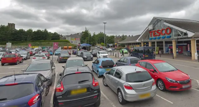 Tesco car park