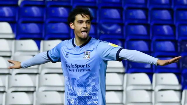 Coventry City striker Tyler Walker