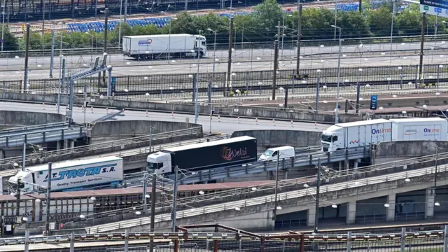 Lorries in Folkestone