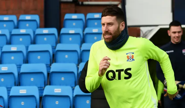 Kirk Broadfoot is on the Killie bench today after his unexpected return