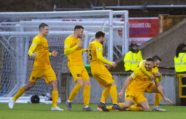 Livingston are four points clear in fifth place, four behind Aberdeen