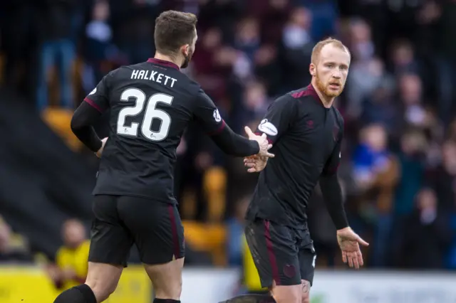 Liam Boyce scored the equaliser for Hearts in Perth