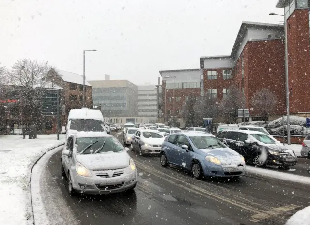 Snow in Nottingham