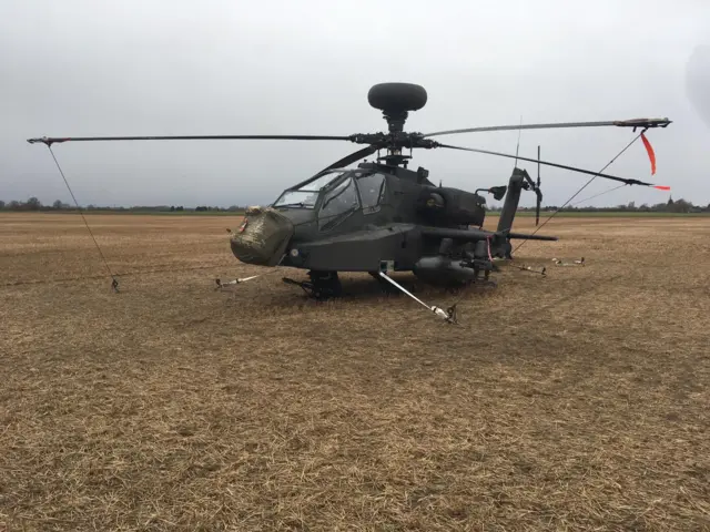 Apache helicopter