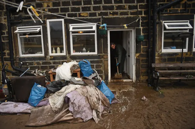 Flooding in Mytholmroyd