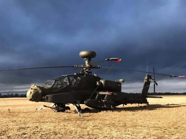 Apache helicopter