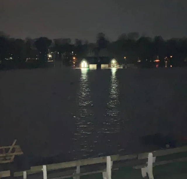 Carlisle Cricket Club at night