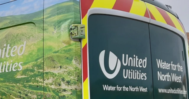 United Utilities logo on van