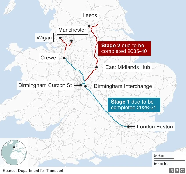 HS2 map