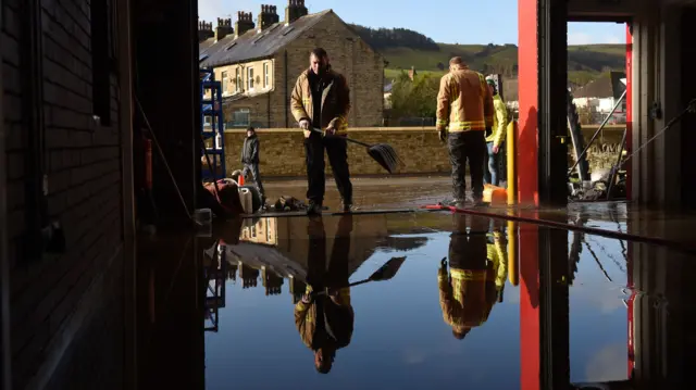 Flooding in Mytholmroyd