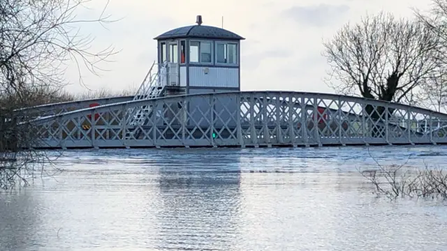 High river at Cawood