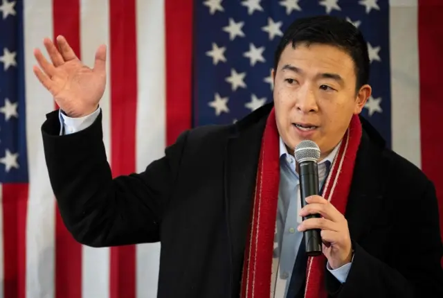 2020 Democratic presidential candidate Andrew Yang