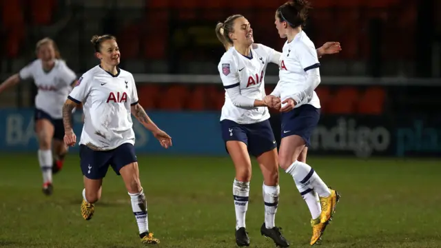 Tottenham celebrate