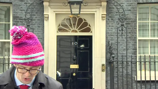 Chris Mason outside Downing Street