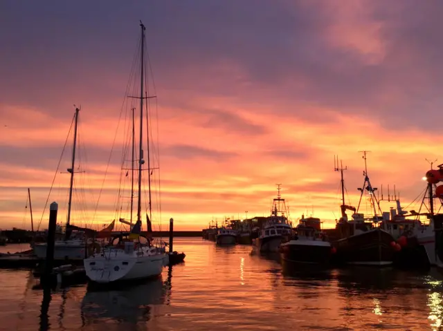 Sunrise over Bridlington