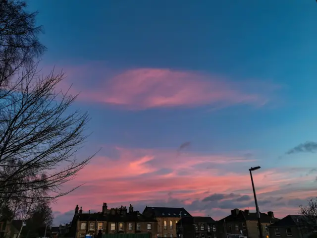 Sunrise over Huddersfield