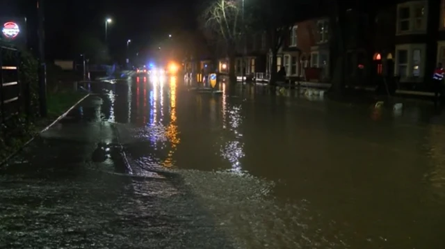 Warwick Road flooding