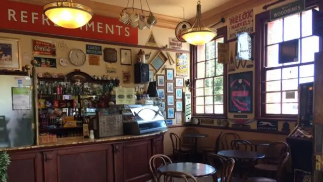 The inside of the cafe