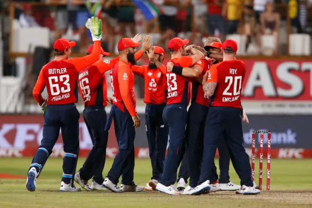 England celebrate