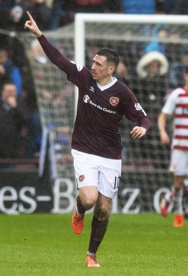 Hearts goalscorer Jamie Walker