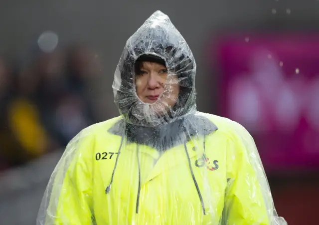 A steward at Tynecastle