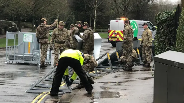 Army helping in Yorkshire