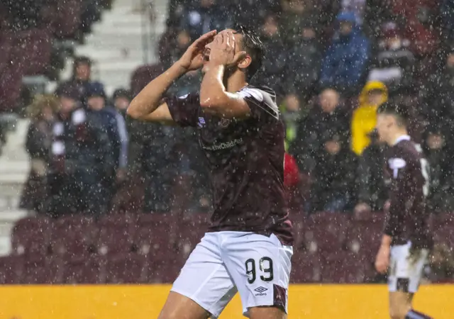 Hearts substitute Donis Avdijaj