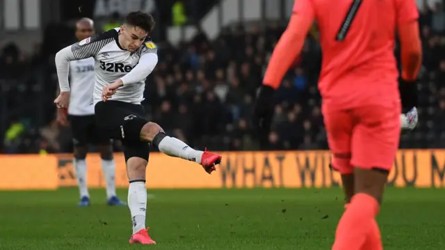 Tom Lawrence scores for Derby