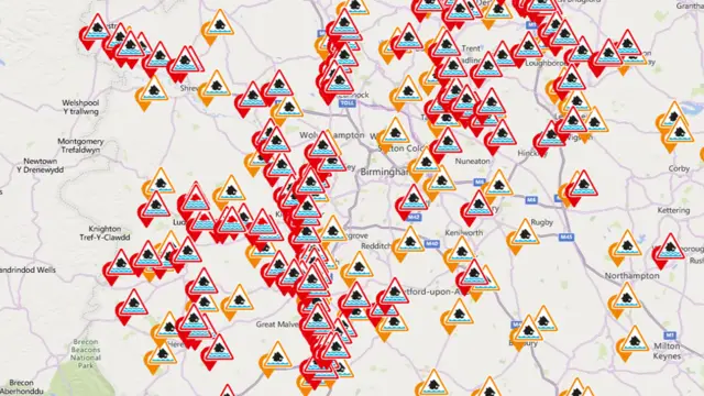 Flood map