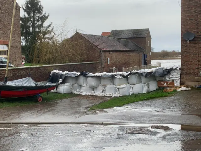 Sandbags at Naburn