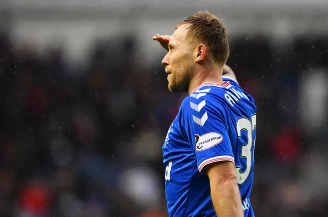 Rangers goalscorer Scott Arfield